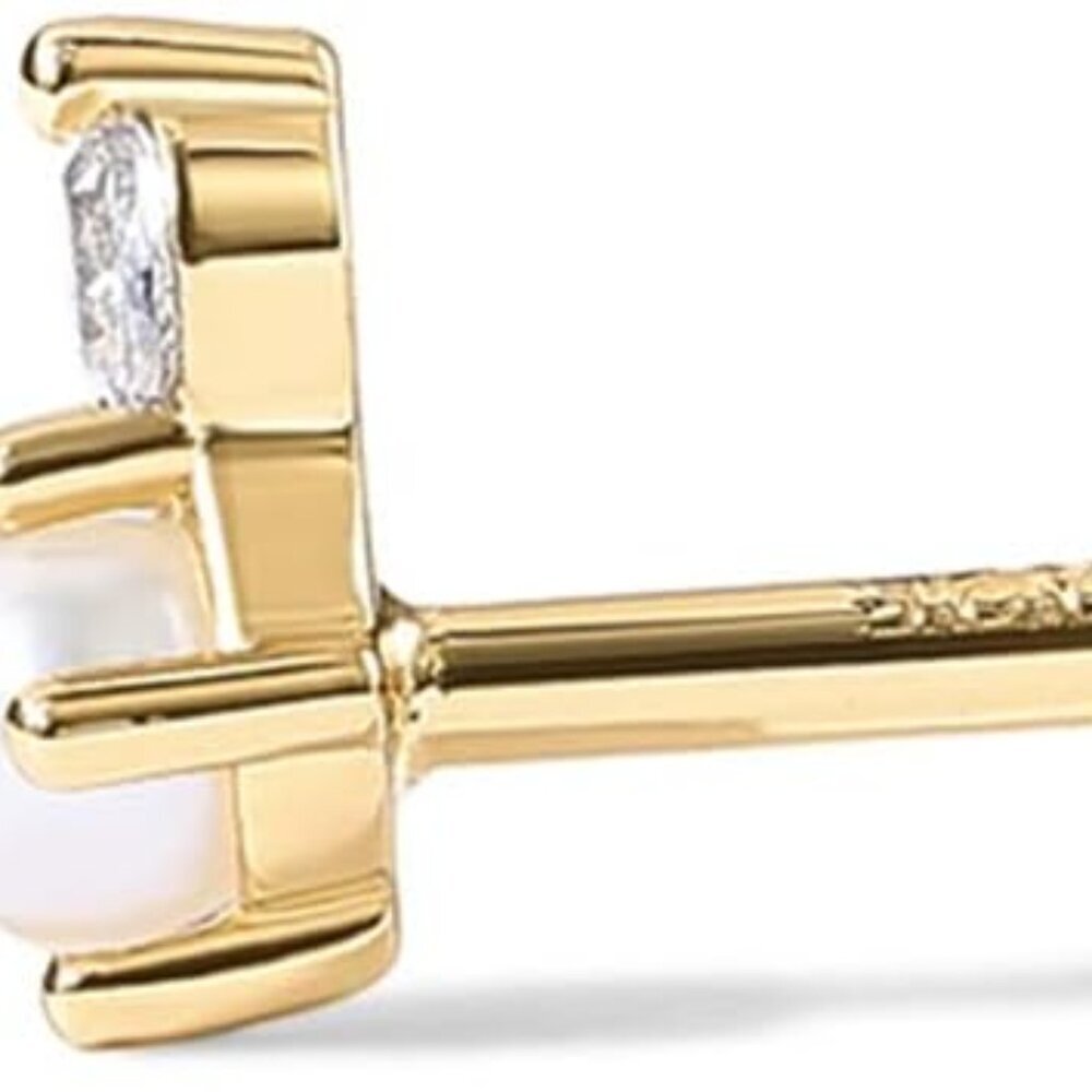 14K Gold Plated Sterling Silver Posts Dainty Mini Multi-Shape Flat Back Stud Ear